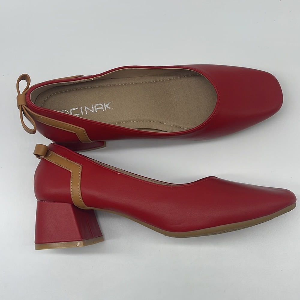 Cinak Shoes | Cinak Red Ballet Flats | Color: Red | Size8.5